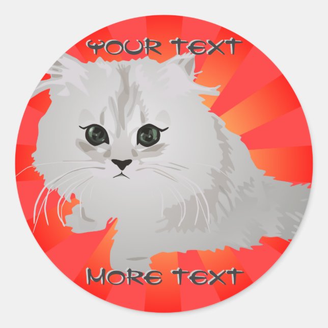 Fluffy Kitten Stickers (Front)