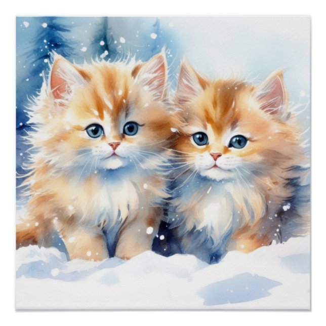 Fluffy Kittens Poster (Front)