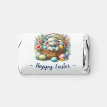 Fluffy Lamb and Easter Eggs