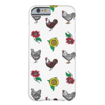 Fluffy Layers Hens And Sunflowers Phone Case by FluffyLayers at Zazzle