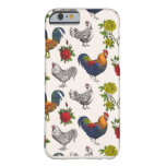 Fluffy Layers Hens, Roosters And Roses Phone Case at Zazzle