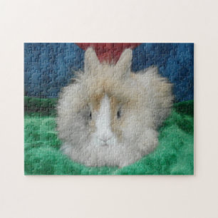 Fluffy Lionhead Bunny Rabbit Jigsaw Puzzle