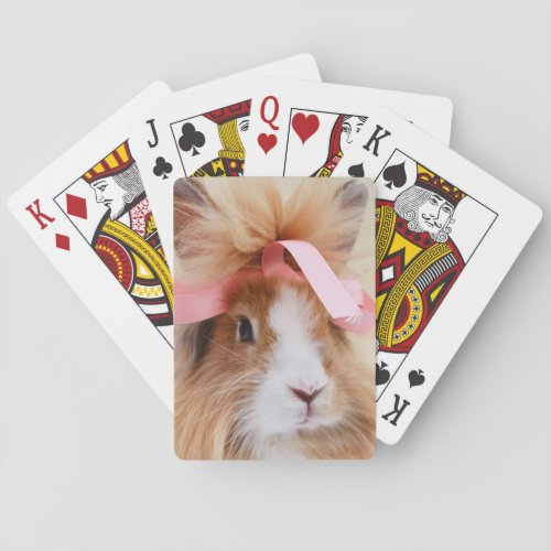 Fluffy Lionhead Bunny Rabbit Playing Cards