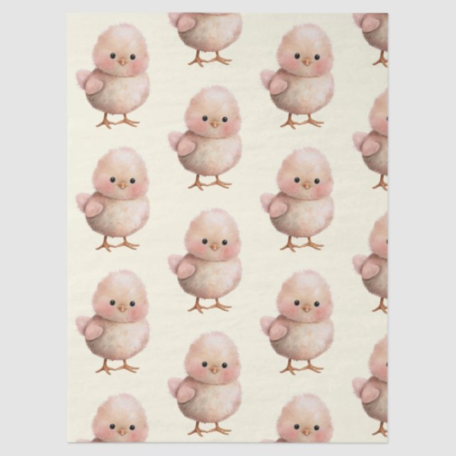 Fluffy Little Chick | Cute Spring & Easter Animal  Tissue Paper (Front)