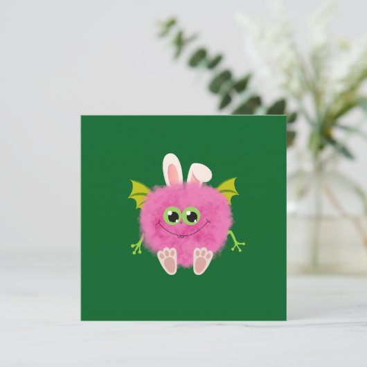 Fluffy little pink rabbit monster (Standing Front)