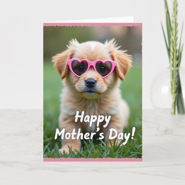 Fluffy Love Mothers Day Card (Front)
