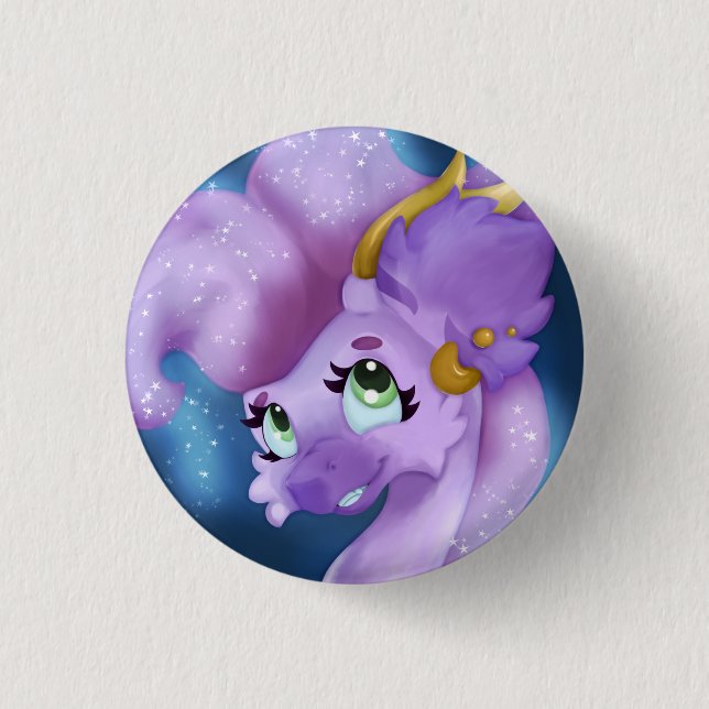 Fluffy Overlord Button (Front)
