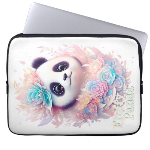 Fluffy Panda  _ Electronics Bag