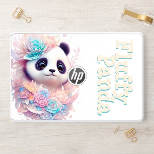 Fluffy Panda _ HP Laptop Skin