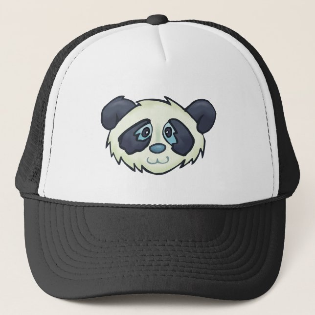 Fluffy Panda Trucker Hat (Front)
