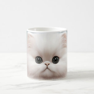 Fluffy Persian Nursery Cat Art Coffee Mug