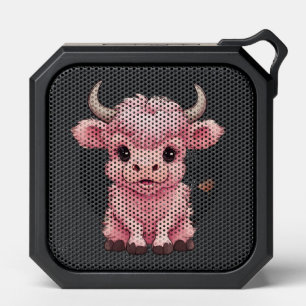 Fluffy Pink Highlands Scottish Cow Bluetooth Speaker