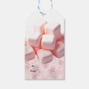 Fluffy Pink Marshmallows Gift Tags
