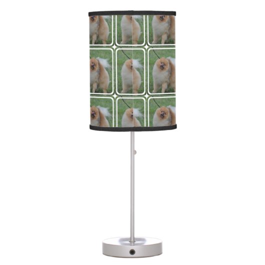 Fluffy Pomeranian Table Lamp (Back)