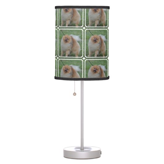 Fluffy Pomeranian Table Lamp (Right)