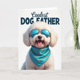 Fluffy Pup Fathers Day Card