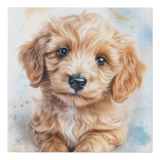 “Fluffy Puppy Canvas – Cute Dog Lover Home Decor”