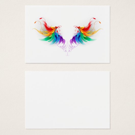 Fluffy Rainbow Wings (Front & Back)