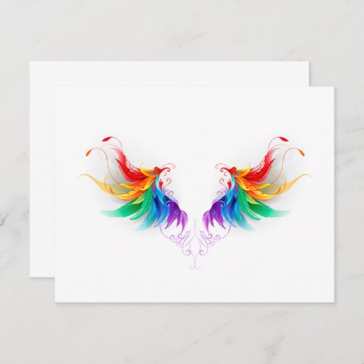 Fluffy Rainbow Wings (Front/Back)