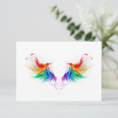 Fluffy Rainbow Wings (Standing Front)