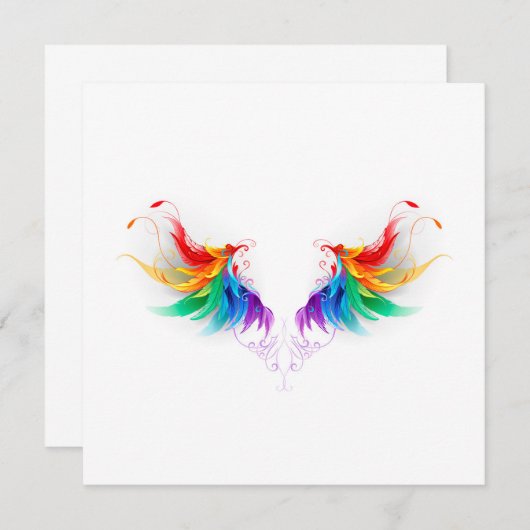 Fluffy Rainbow Wings (Front/Back)