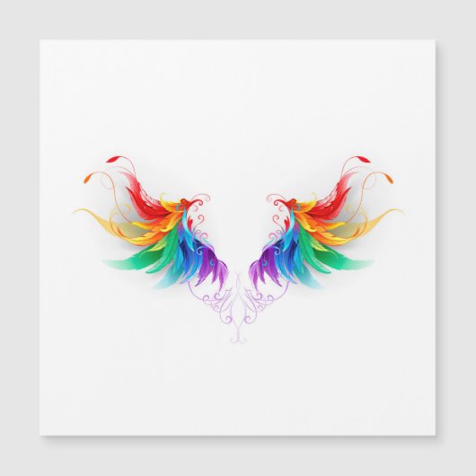 Fluffy Rainbow Wings (Front)