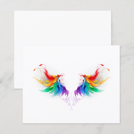 Fluffy Rainbow Wings (Front/Back)
