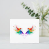 Fluffy Rainbow Wings (Standing Front)