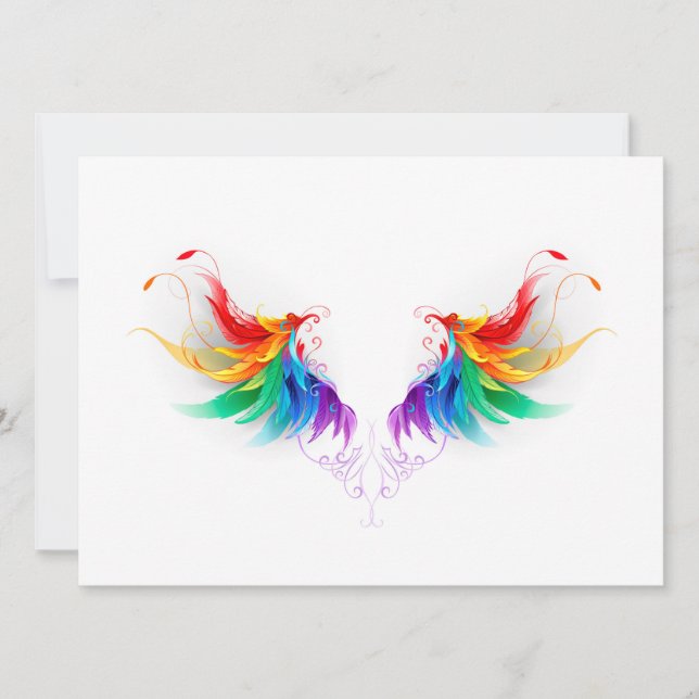 Fluffy Rainbow Wings Announcement (Front)