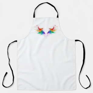Fluffy Rainbow Wings Apron