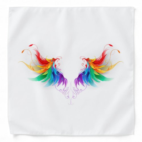 Fluffy Rainbow Wings Bandana