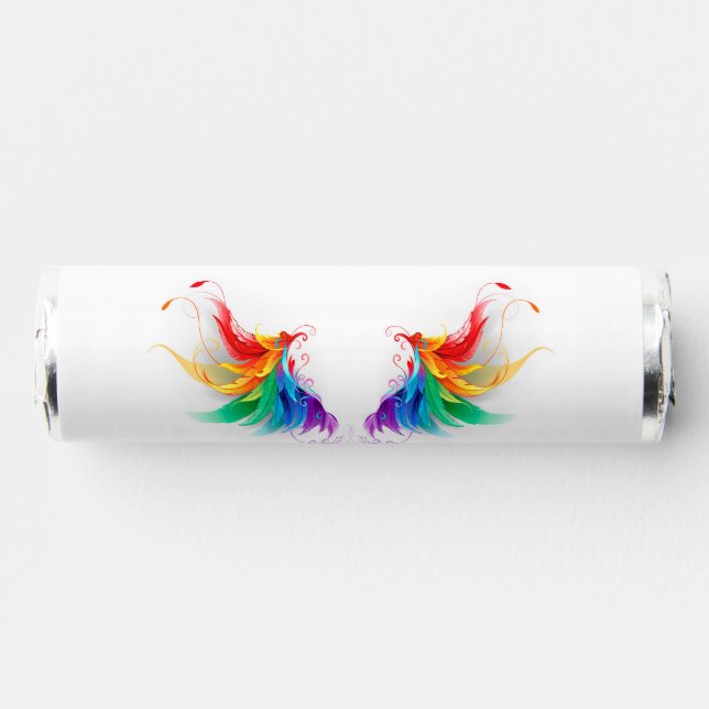 Fluffy Rainbow Wings Breath Savers® Mints (Front)