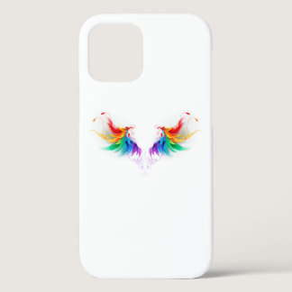 Fluffy Rainbow Wings iPhone 12 Case