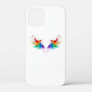 Fluffy Rainbow Wings iPhone 12 Mini Case