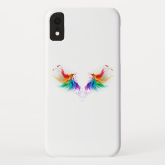 Fluffy Rainbow Wings iPhone XR Case