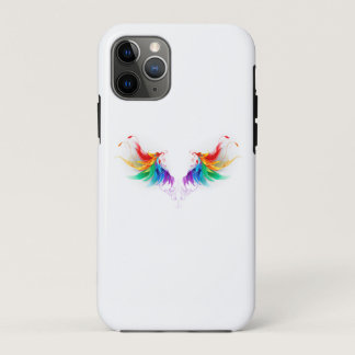 Fluffy Rainbow Wings iPhone 11 Pro Case