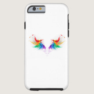 Fluffy Rainbow Wings Tough iPhone 6 Case