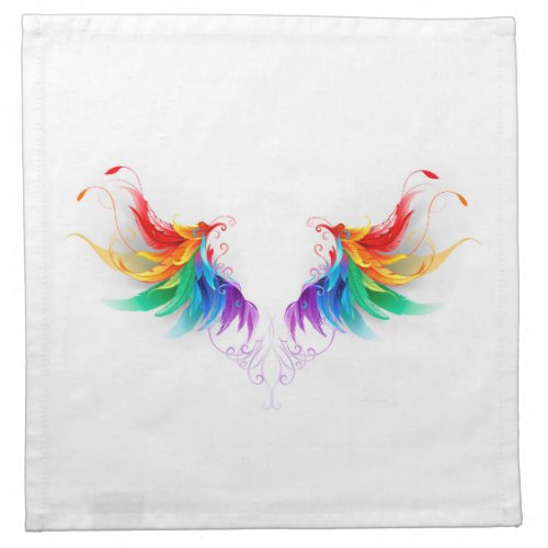 Fluffy Rainbow Wings Cloth Napkin