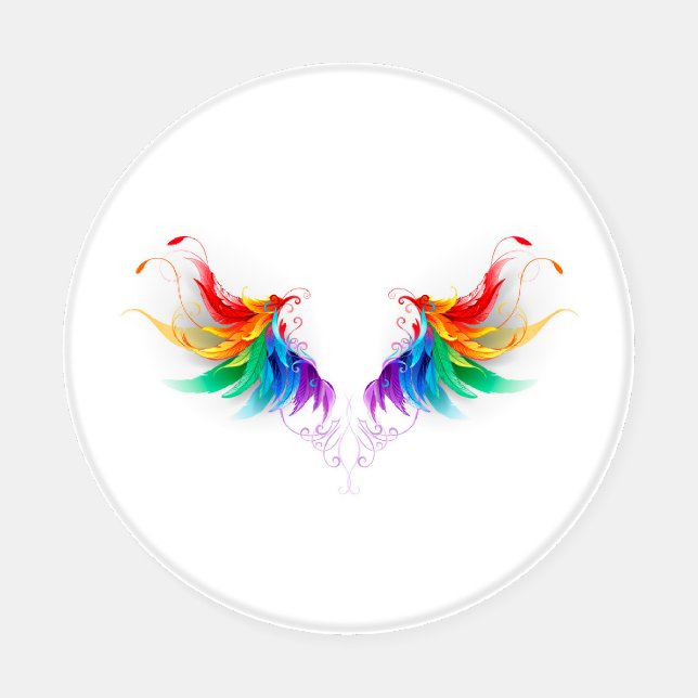 Fluffy Rainbow Wings Coaster Set (Single)