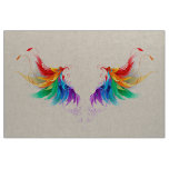 Fluffy Rainbow Wings Fabric