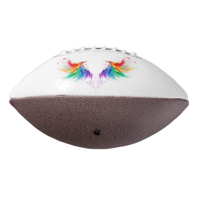 Fluffy Rainbow Wings Football (Rotated 270)