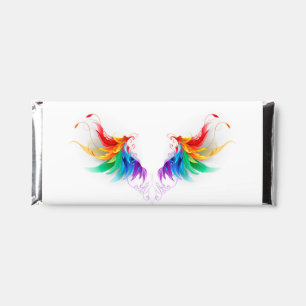 Fluffy Rainbow Wings Hershey Bar Favors
