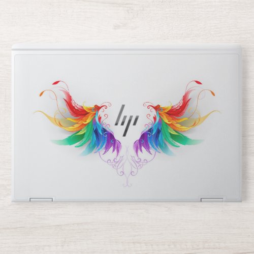 Fluffy Rainbow Wings HP Laptop Skin