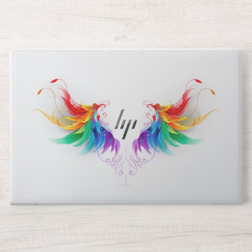 Fluffy Rainbow Wings HP Laptop Skin