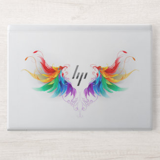 Fluffy Rainbow Wings HP Laptop Skin