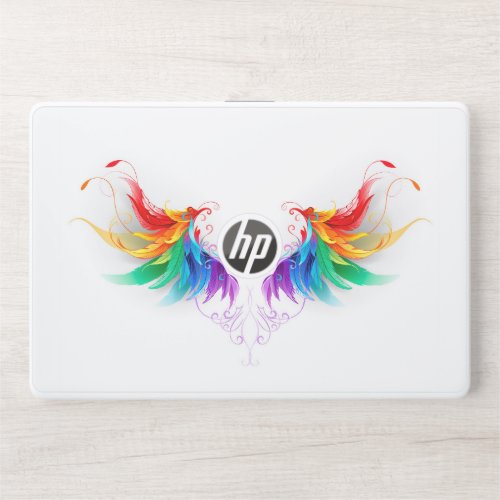 Fluffy Rainbow Wings HP Laptop Skin