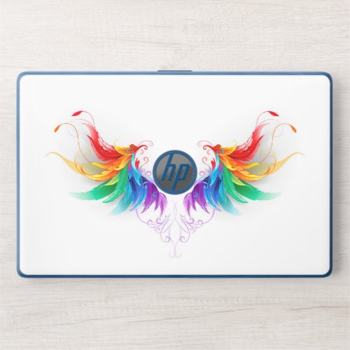 Fluffy Rainbow Wings HP Laptop Skin
