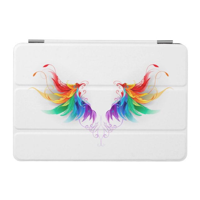 Fluffy Rainbow Wings iPad Mini Cover (Horizontal)