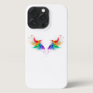 Fluffy Rainbow Wings iPhone 13 Pro Case
