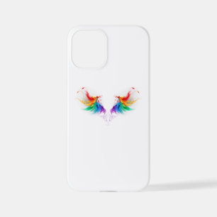 Fluffy Rainbow Wings iPhone 12 Mini Case